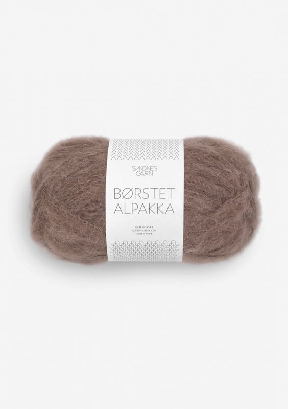 Børstet Alpakka 3161 Eikenøtt