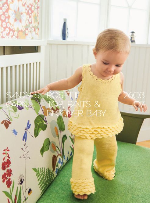 Hovedbilde 2603-7 Rosette Top, Pants & Bloomer Baby