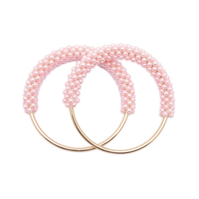 Hovedbilde Veskehåndtak med perler - Rosa